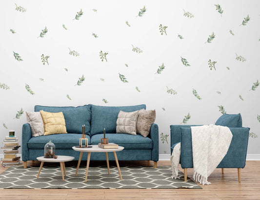 Botanical Decals Greenery Wall Stickers, LF065