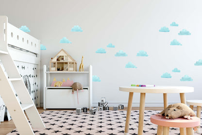 Clouds Wall Decals Rainbow Sticker Sun, LF211