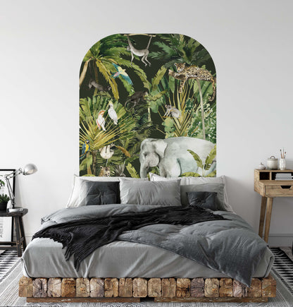 Safari Wall Decals Large Jungle Animals Arch, LF227