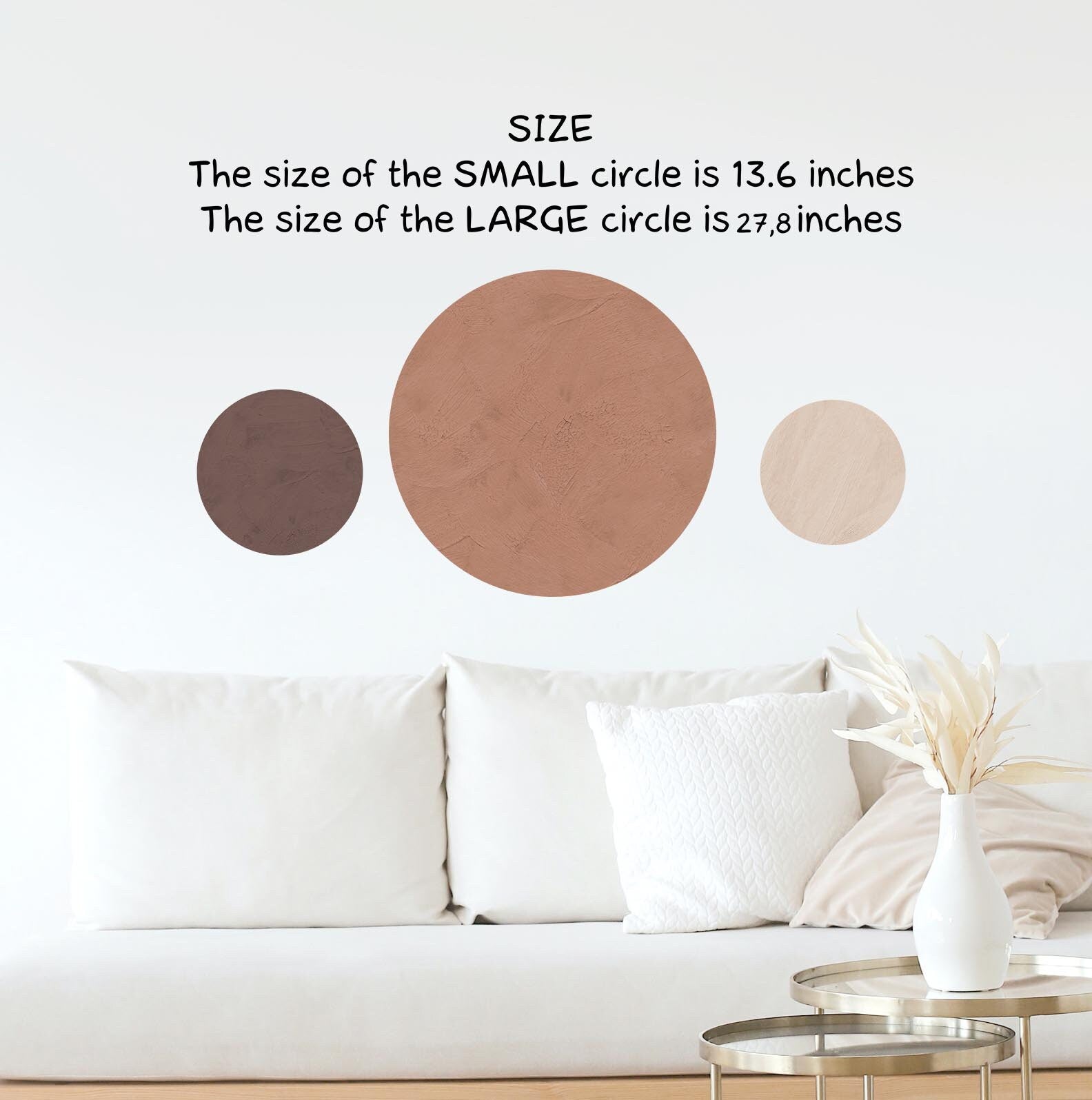 Circle Wall decal sticker Color block, KL0002