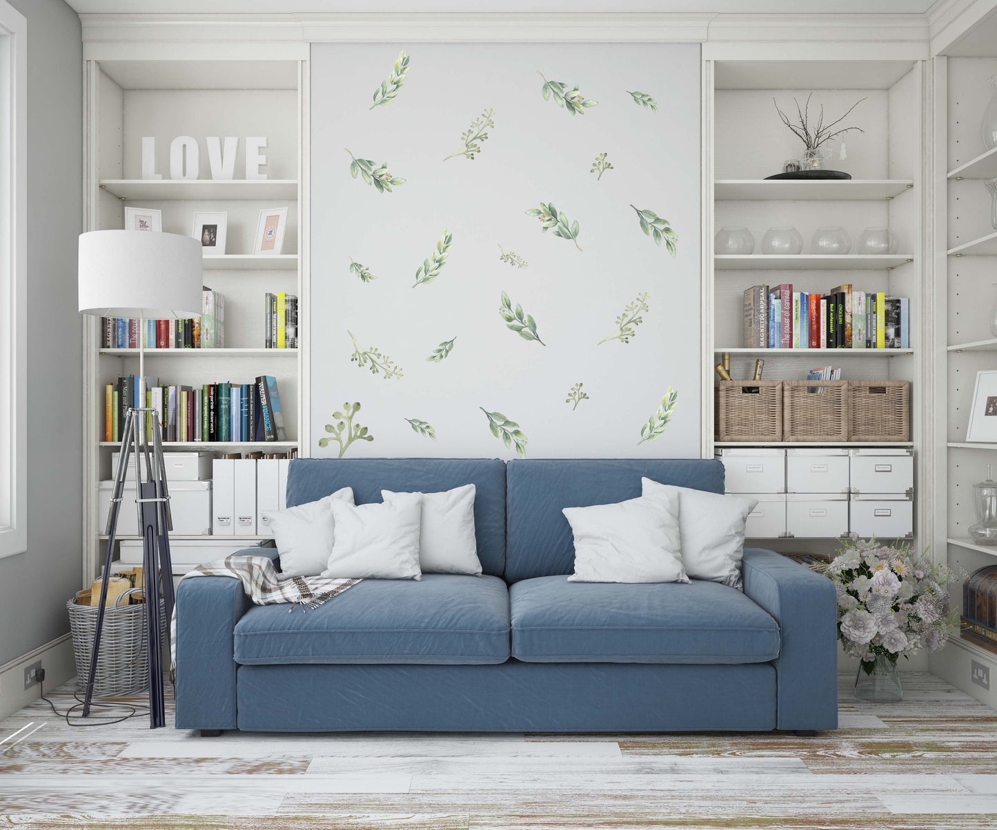 Botanical Decals Greenery Wall Stickers, LF065