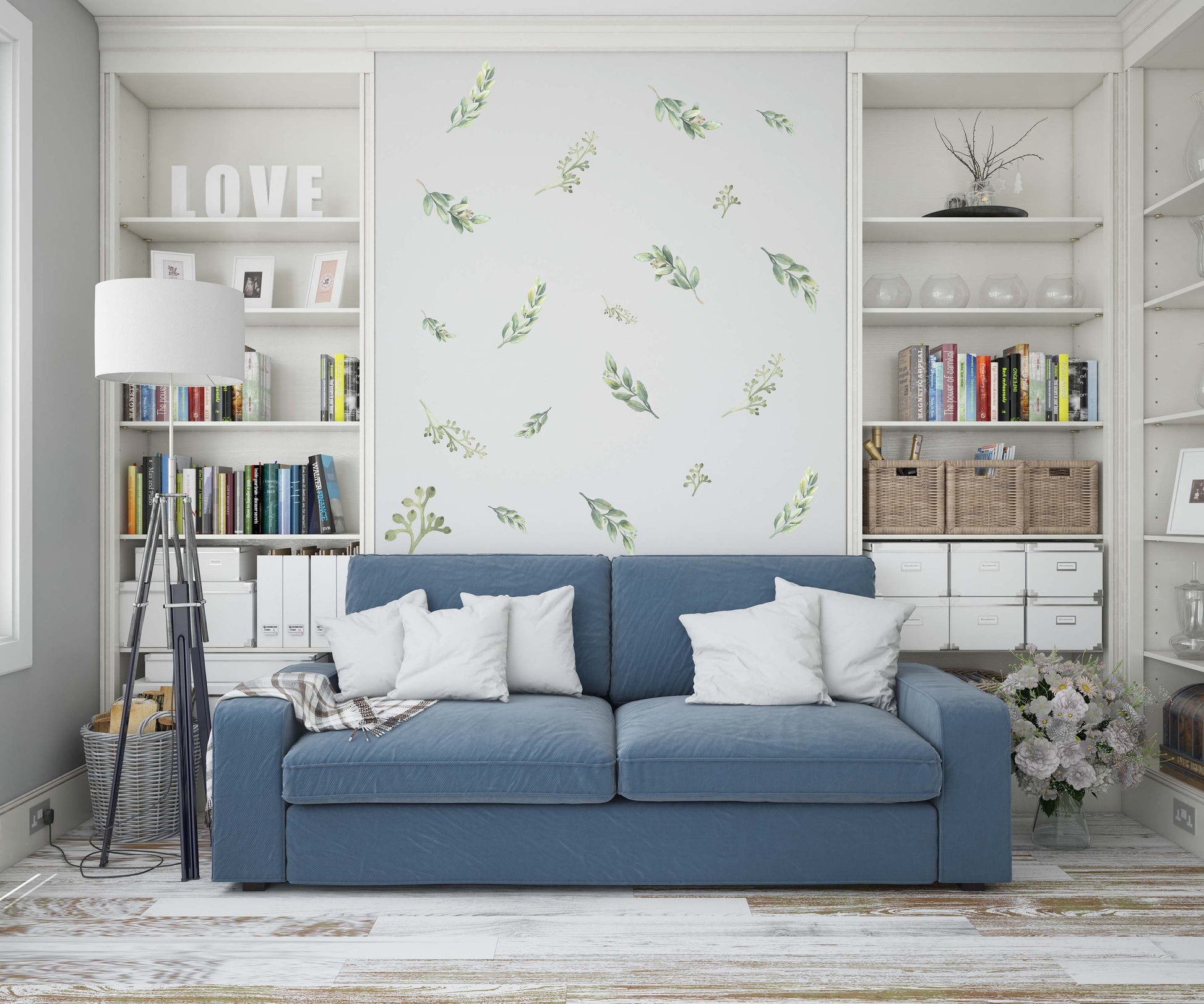 Botanical Decals Greenery Wall Stickers, LF065