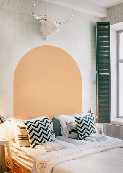 Arch Wall Decal Colour Block Sticker Headboard, LF128