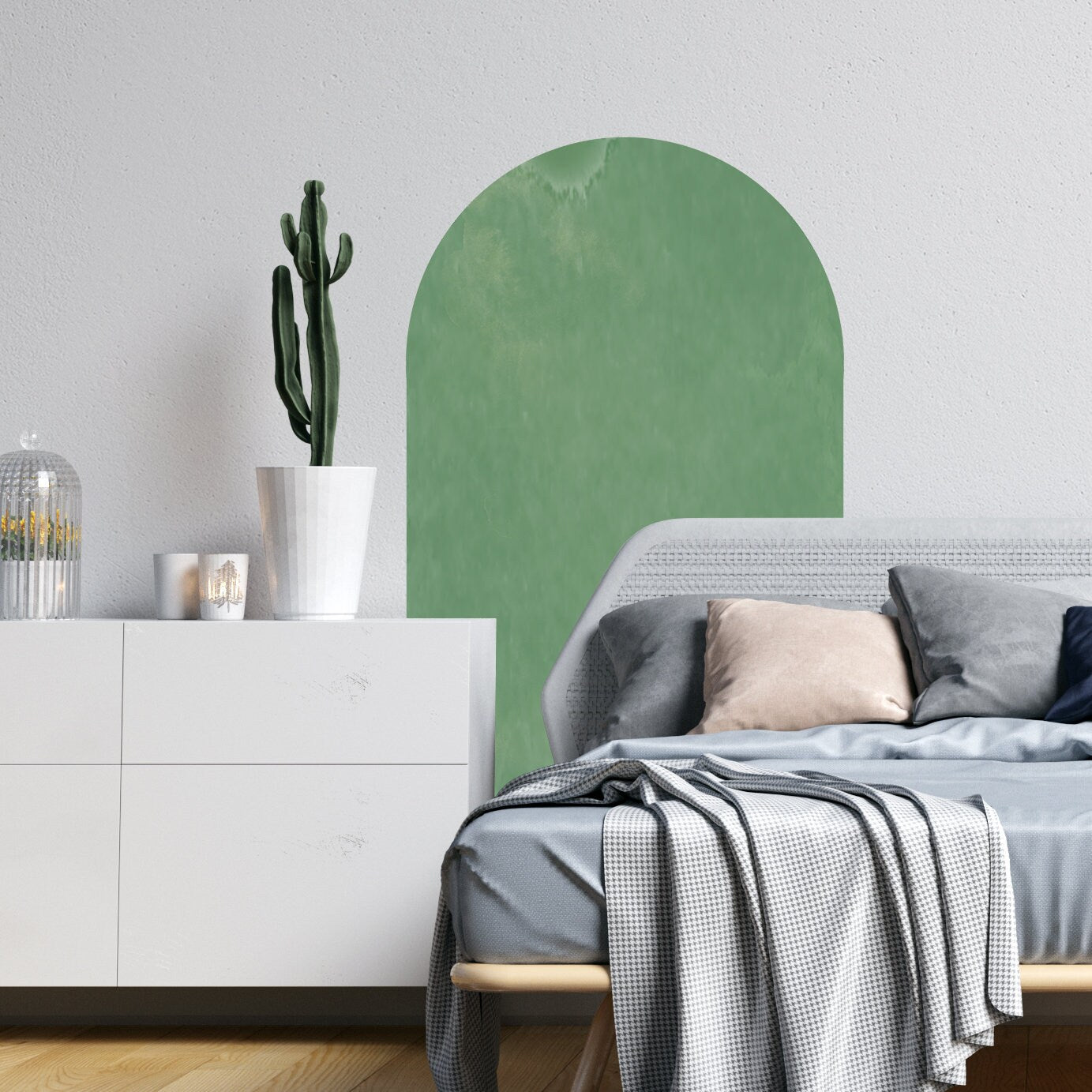 Colour Block Wall Decal Arch Sticker Headboard, LF141