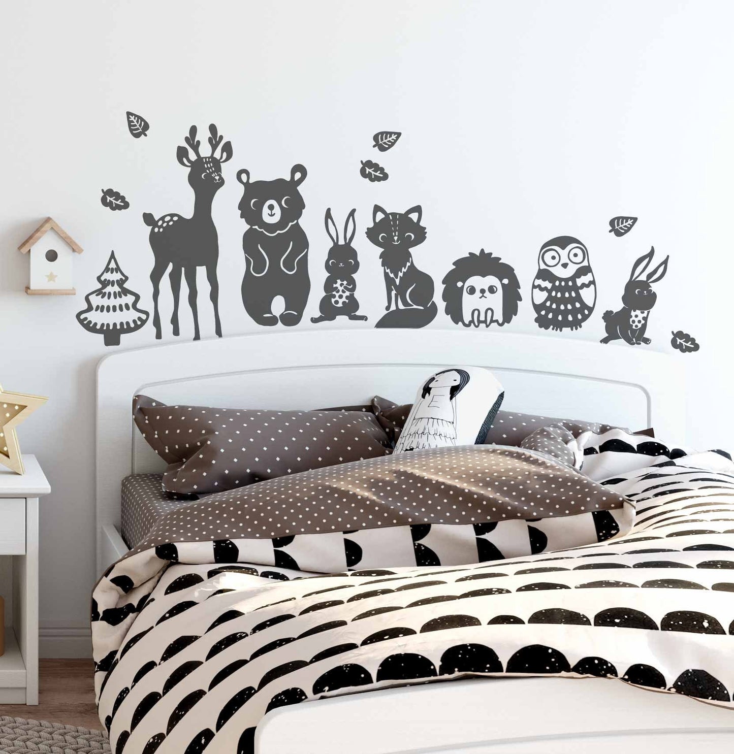 Forest Animals Wall Decal Fox Nursery Bear Room Decor Stickers Woodland , LF147