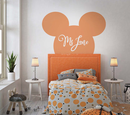 Headboard Wall Decal Arch Sticker Mouse Ears, LF149