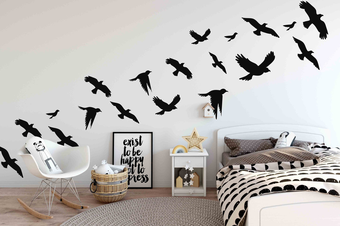 Flying Birds Wall Decal Stickers, LF177