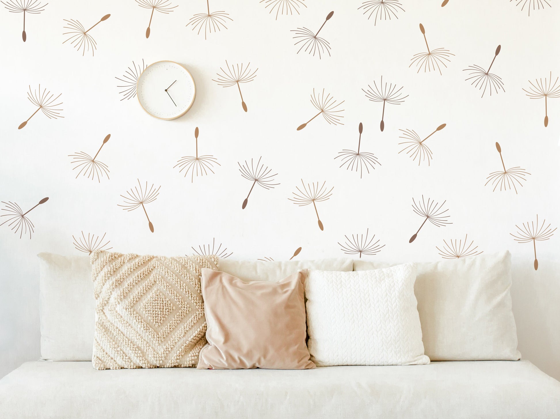 Dandelion Seed Boho Wall Decal Flower Stickers Cottagecore, LF243