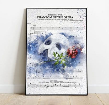 Phantom of the Opera Poster, Musical Print, LF281