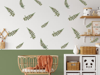 Fern Wall Decals Green Leaf stickers, KL0016