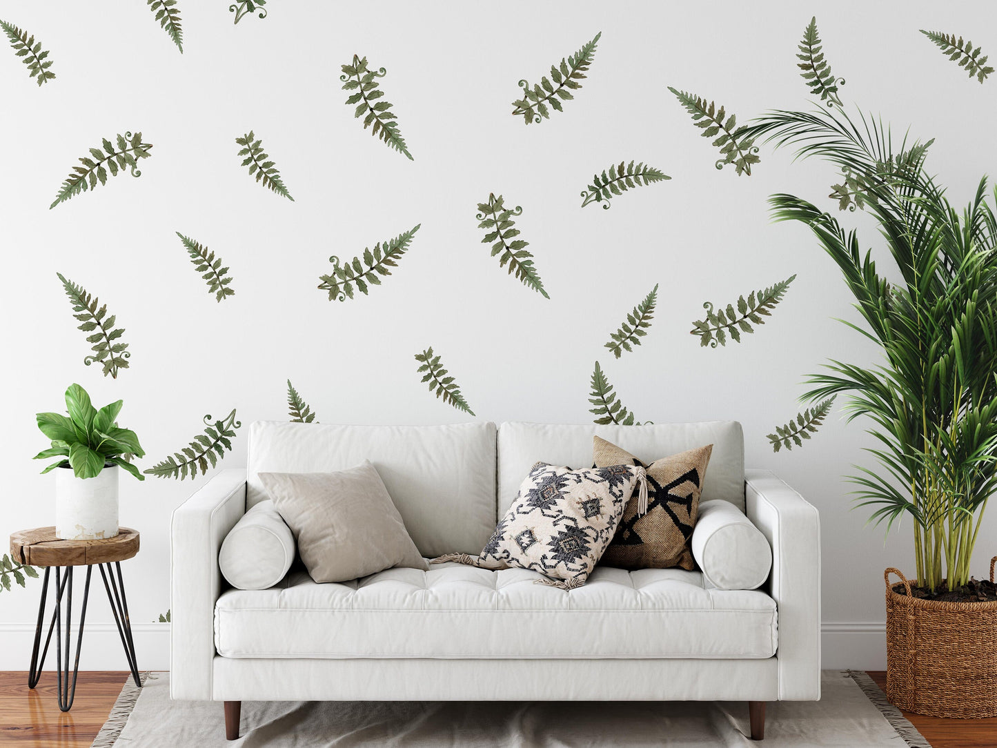 Fern Wall Decals Green Leaf stickers, KL0016