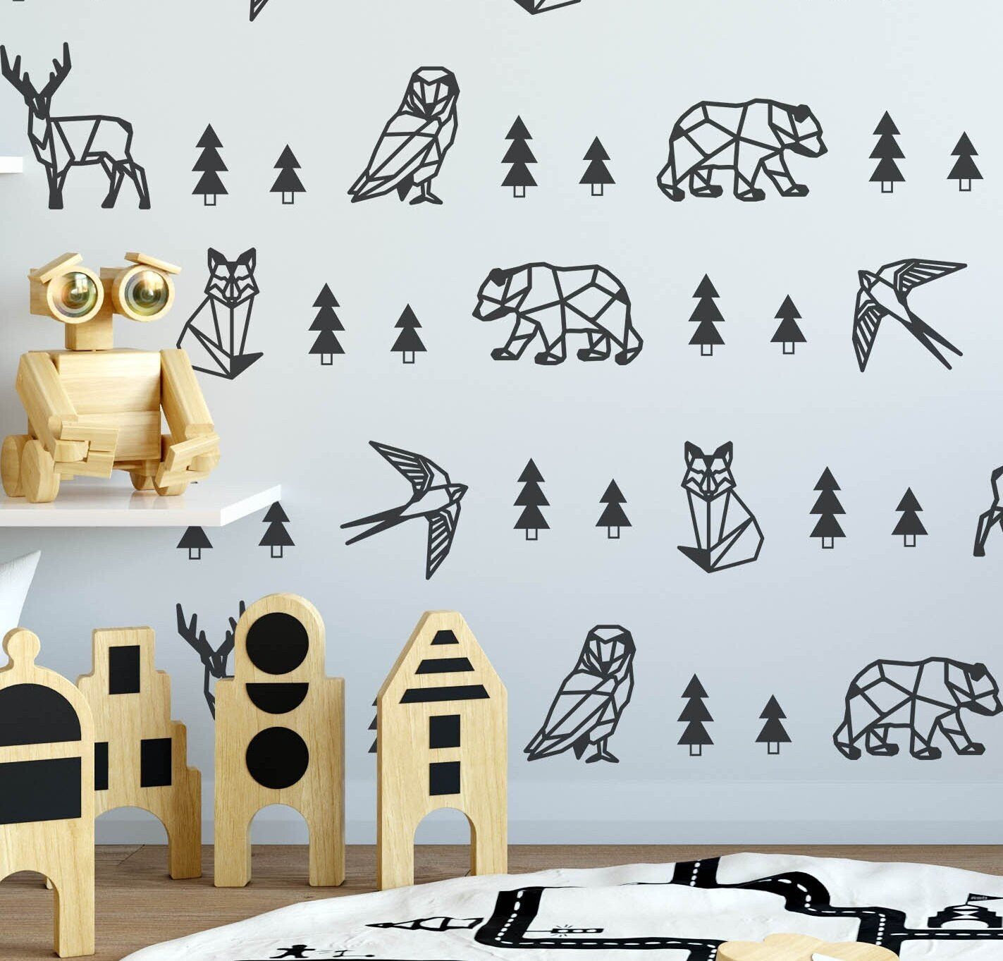 Wall stickers forest animals, KL 0020