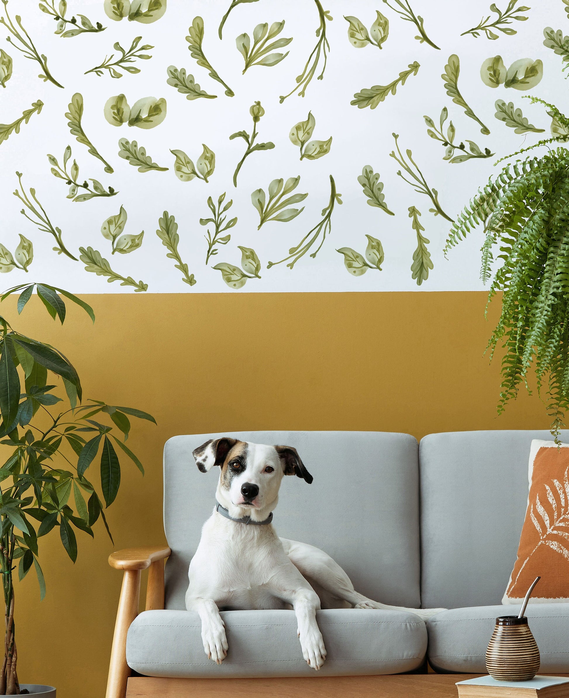 Greenery Leaf Wall Decals Plant Stickers, LF272