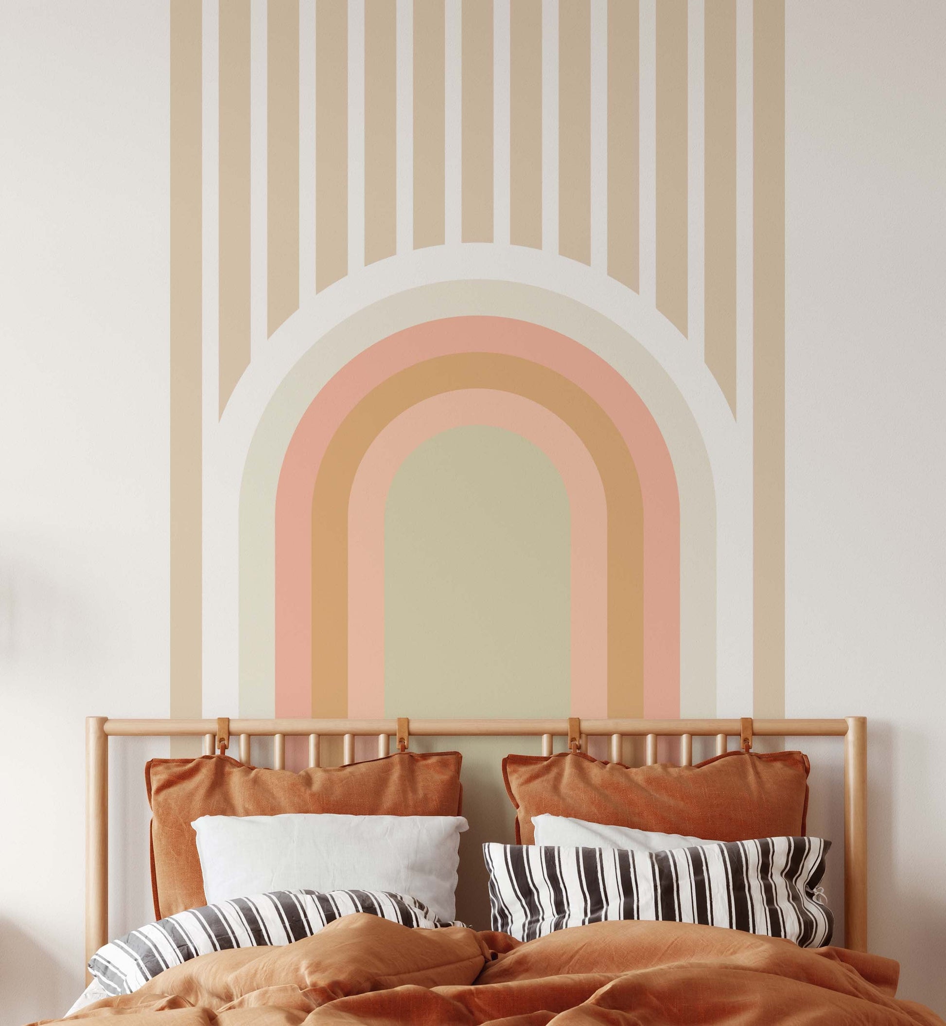 Rainbow Arch Wall Decal Line Headboard Sticker, LF300