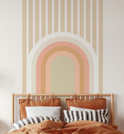 Rainbow Arch Wall Decal Line Headboard Sticker, LF300