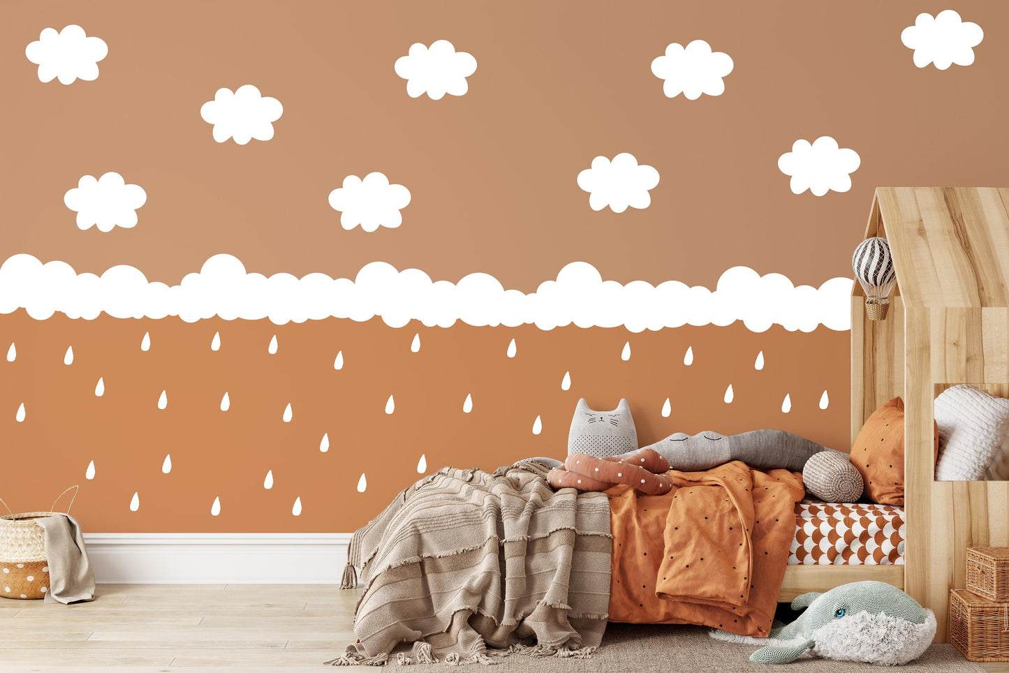 Wall Stickers cloud borders Decals drops, KL0081