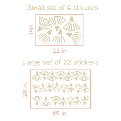 Floral wall Decals sticker boho style, KL0088