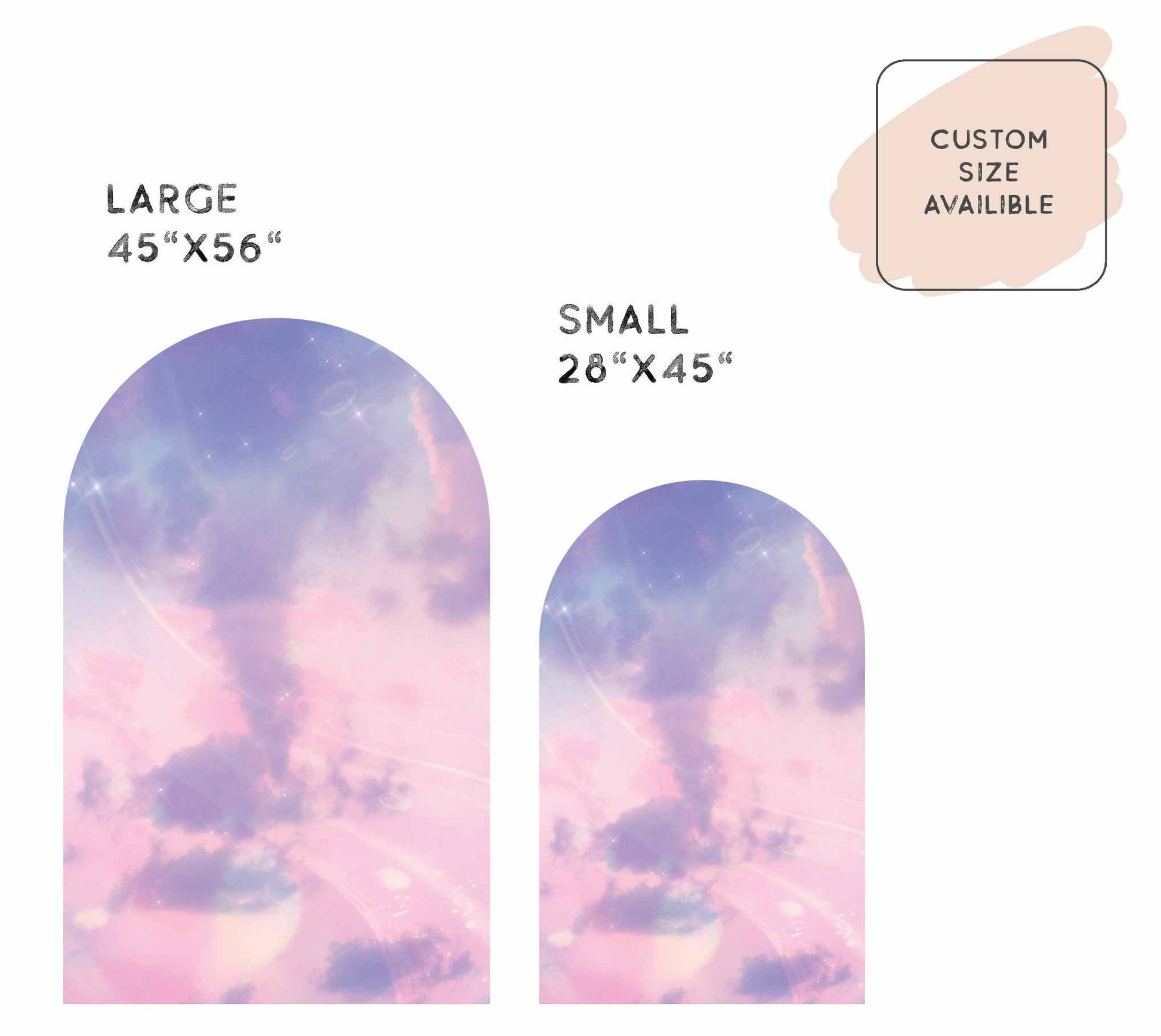 Cosmos Stickers Arch Headboard Clouds Wall Decals Planets, LF315