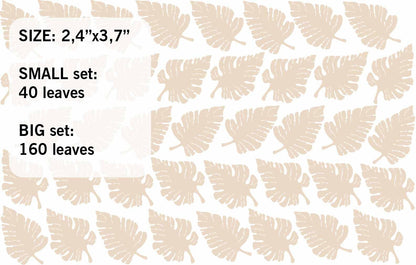 Leaves Wall Decals Nature Sticker, LF375