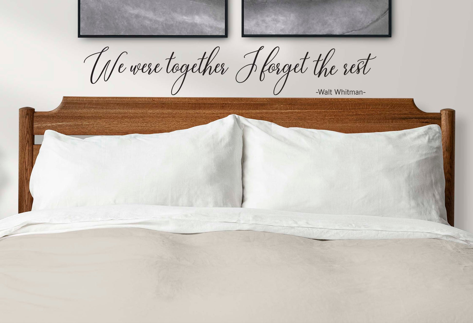 We were together I forget the rest vinyl wall decals Love quotes Wedding Home Decor, LF351