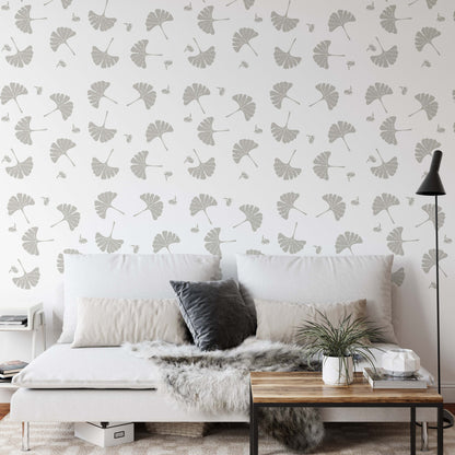 Ginko tree leaves Wall Decals Greenery Stickers, LF377